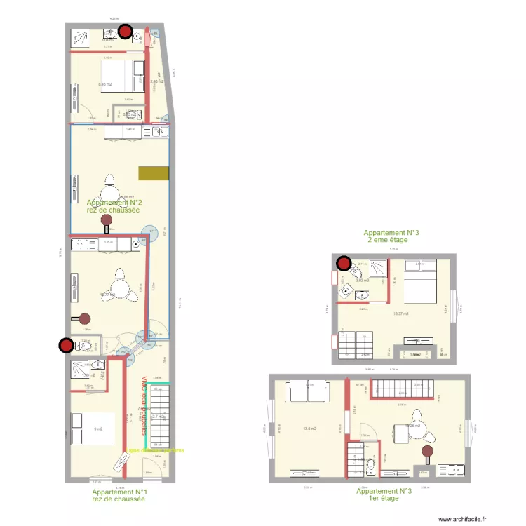 jaures 1projections 13 juillet 2019. Plan de 