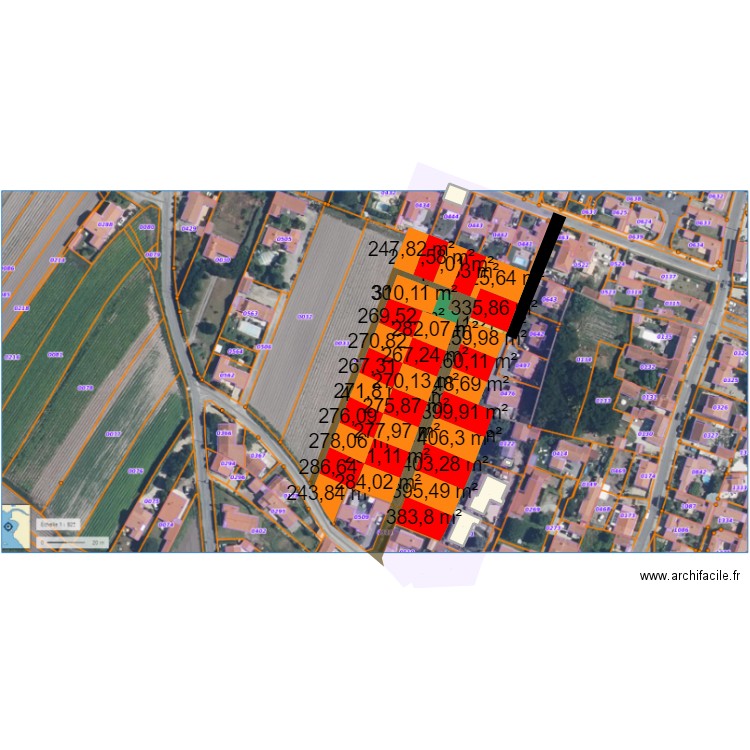 Noirmoutier Fontenelles. Plan de 4 pièces et 452 m2