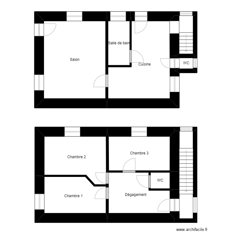 ste suzanne. Plan de 11 pièces et 87 m2