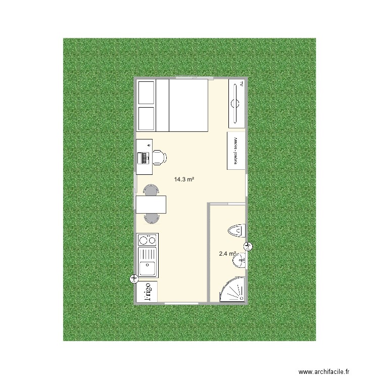 Maison minimaliste intérieur . Plan de 0 pièce et 0 m2