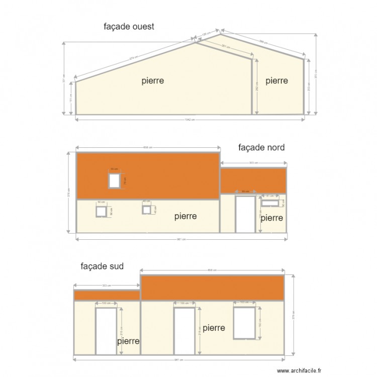 plan initial . Plan de 0 pièce et 0 m2