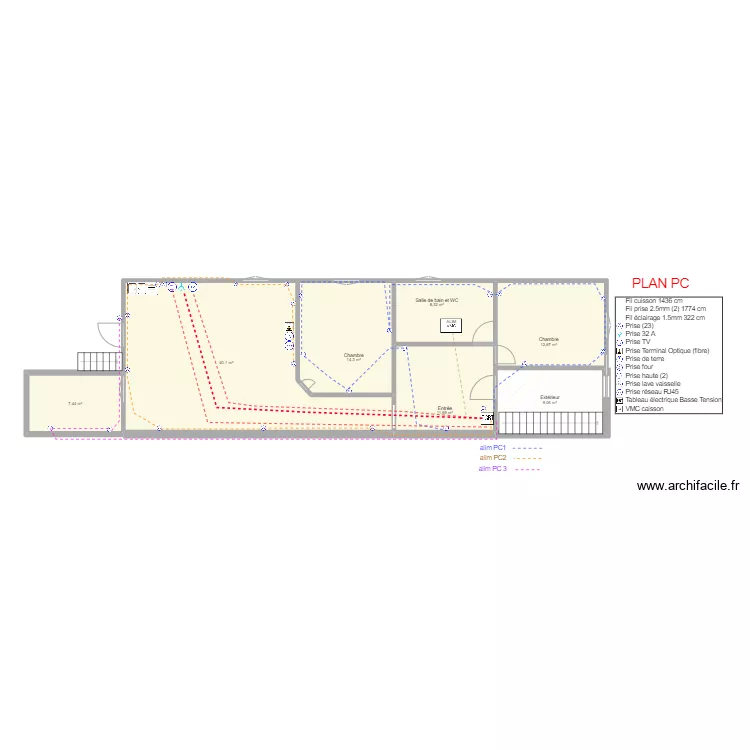Apartement fourcahmbault. Plan de 