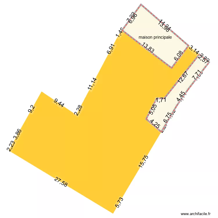 Plan de masse. Plan de 2  et 151 m²