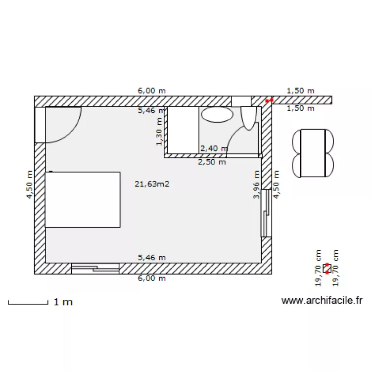 poolhouse_6*4,50. Plan de poolhouse_6*4,50. Plan de