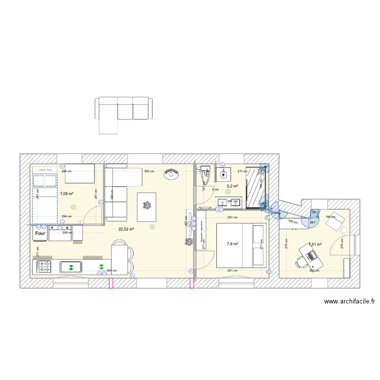 Dépendance + Bureau. Plan de 0 pièce et 0 m2
