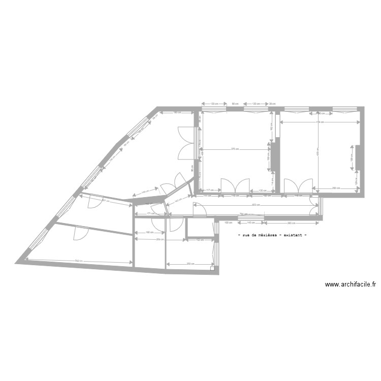 mezieres existant. Plan de 0 pièce et 0 m2