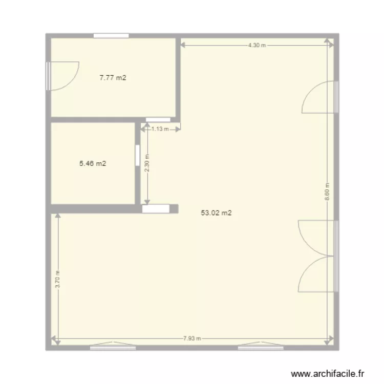 Projet Salon &eacute;tat 1. Plan de 