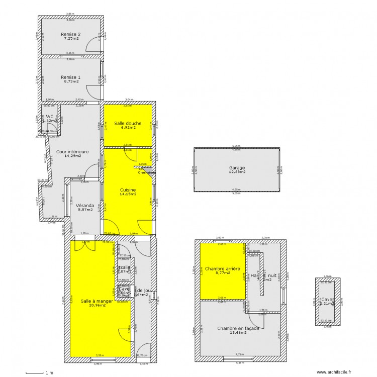 6PRAvecCotes. Plan de 0 pièce et 0 m2