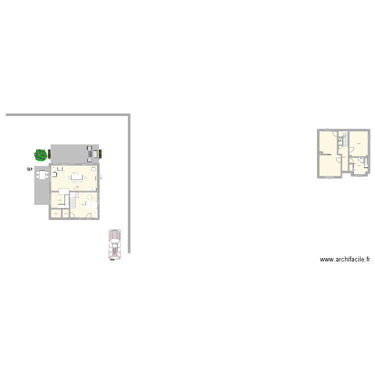 Maison hp bis. Plan de 12 pièces et 118 m2