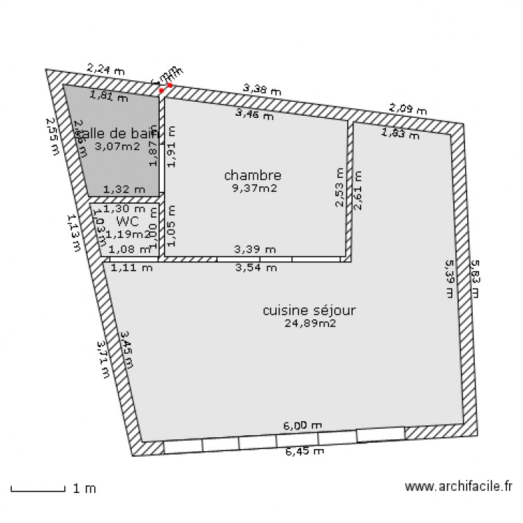 BONNAC. Plan de 0 pièce et 0 m2