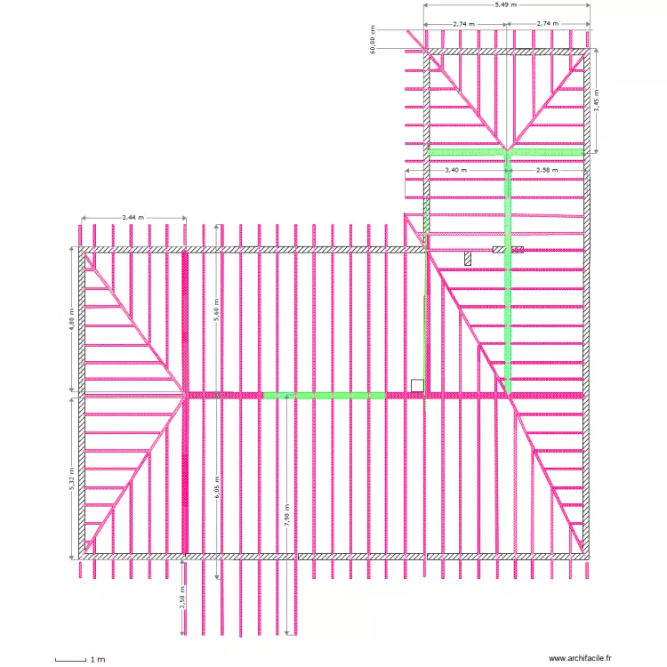 plan de charpente 1. Plan de 
