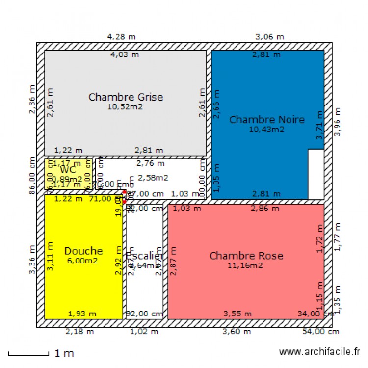 1ER ETAGE RIS. Plan de 0 pièce et 0 m2