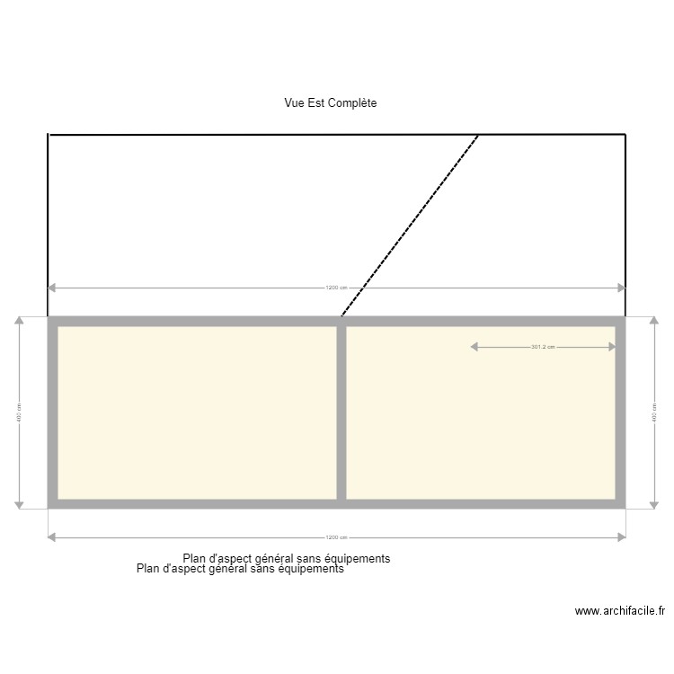 Garage Vue Est Complète. Plan de 0 pièce et 0 m2