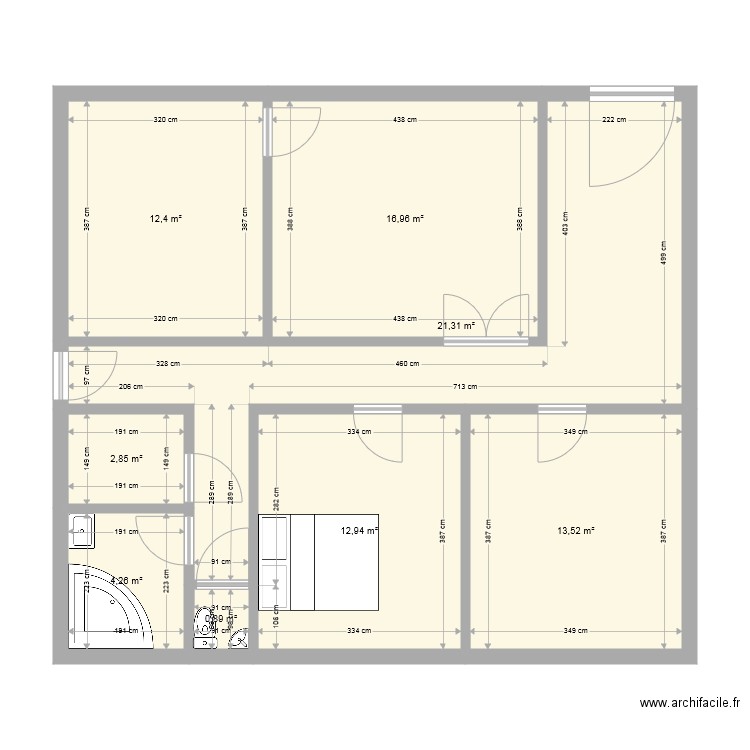 PLan 1. Plan de 0 pièce et 0 m2