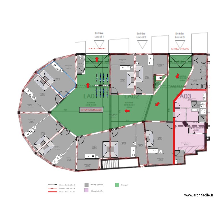 PROJET RENNE SOLS. Plan de 0 pièce et 0 m2