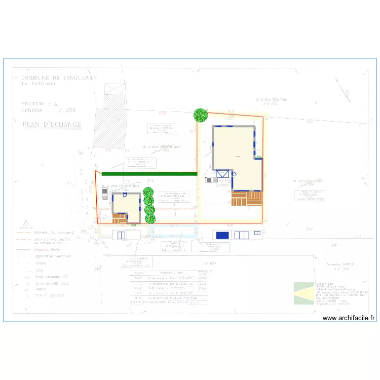 plan bornage. Plan de 