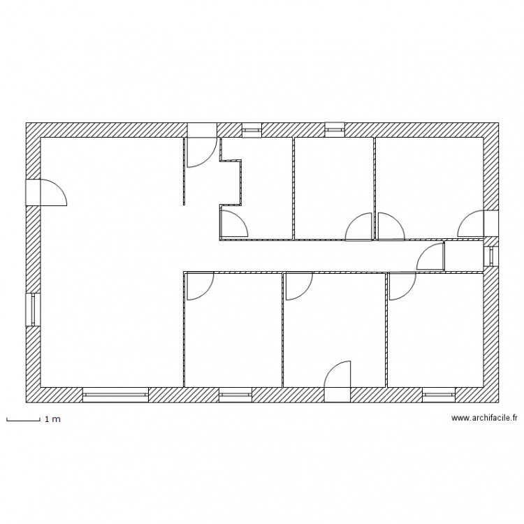 dalle bois   pilotis angle. Plan de 0 pièce et 0 m2