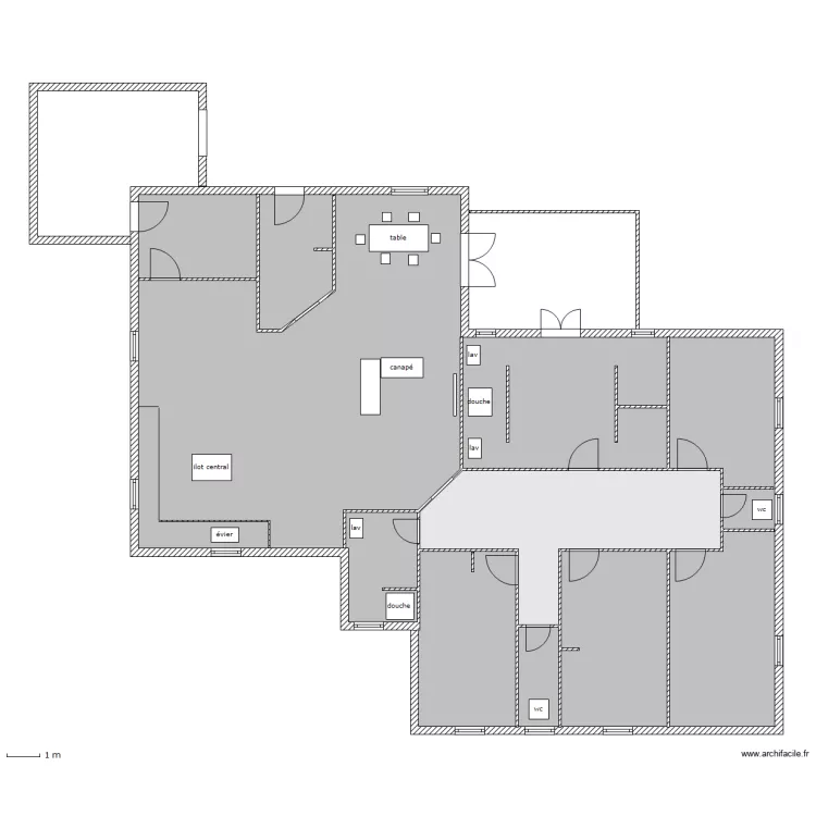 maison. Plan de 