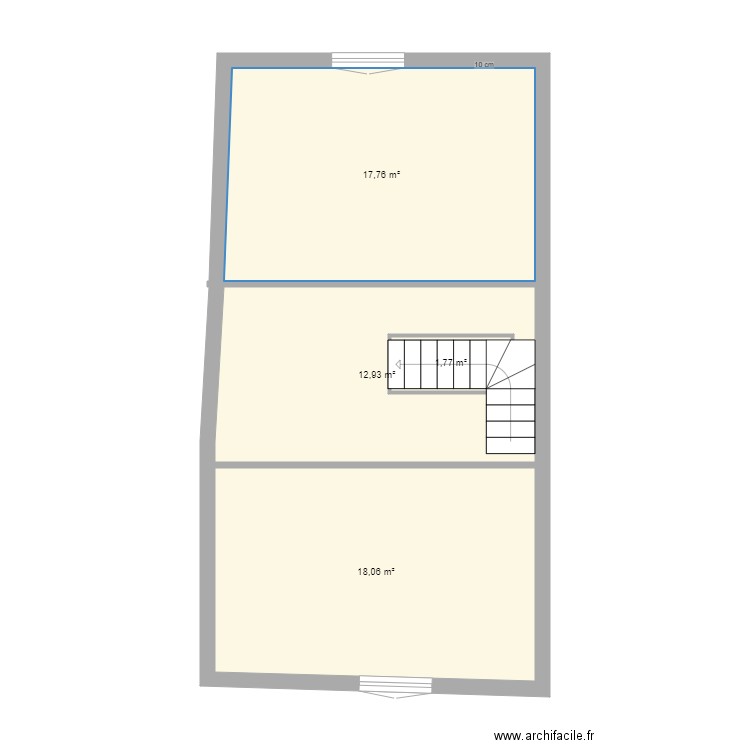 PAM 2ER V1. Plan de 4 pièces et 53 m2