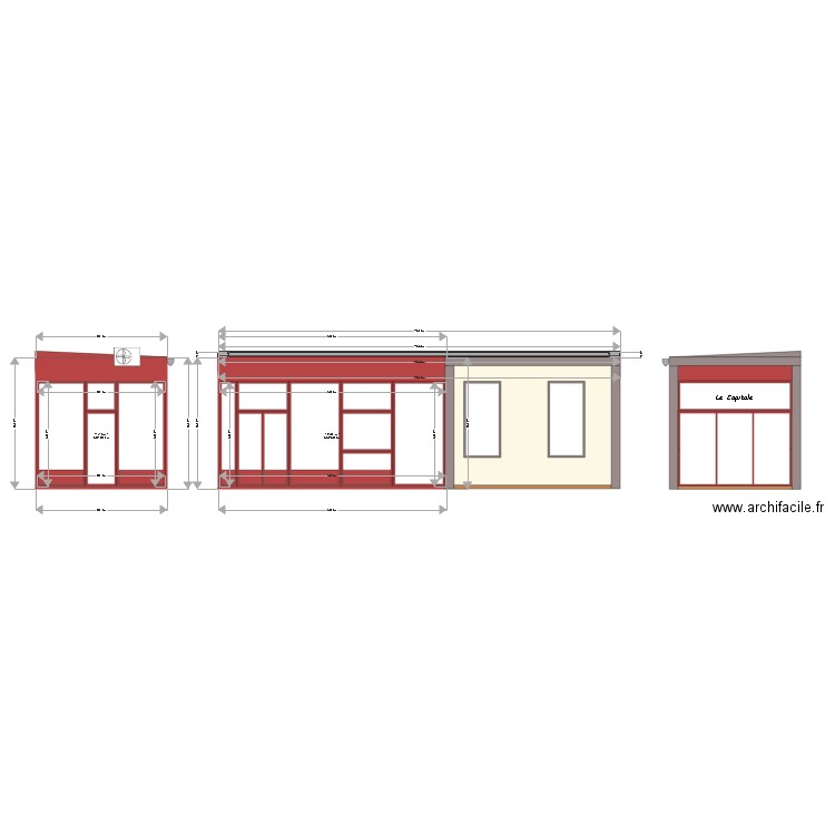 CAPITOLE TERRASSE PROJET ELEVATION. Plan de 0 pièce et 0 m2