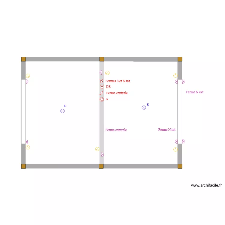 Cabane élec étage. Plan de Cabane élec étage. Plan de