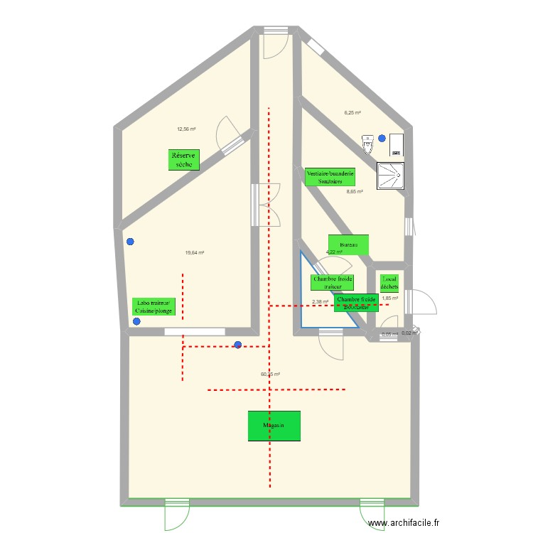 Boucherie 1. Plan de 0 pièce et 0 m2