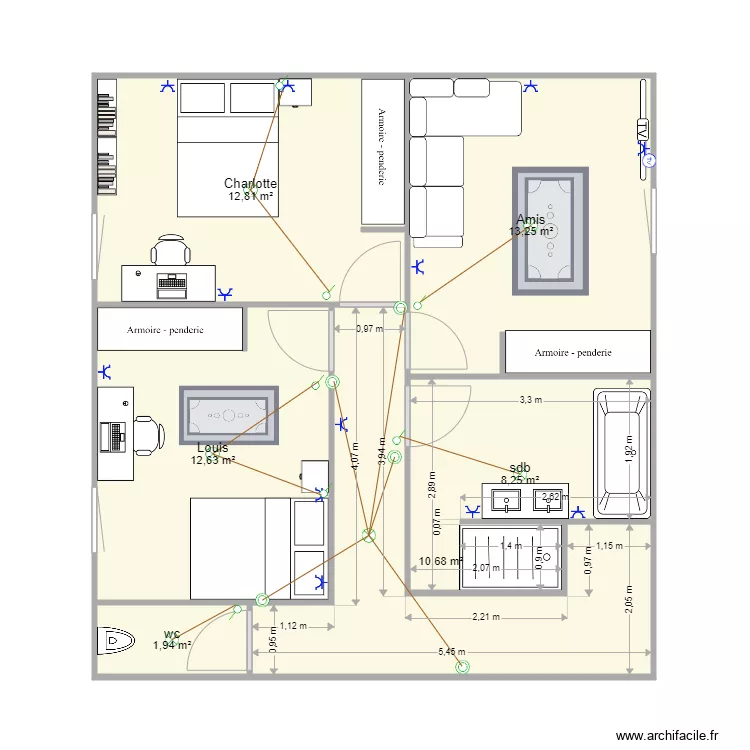 etage. Plan de etage. Plan de