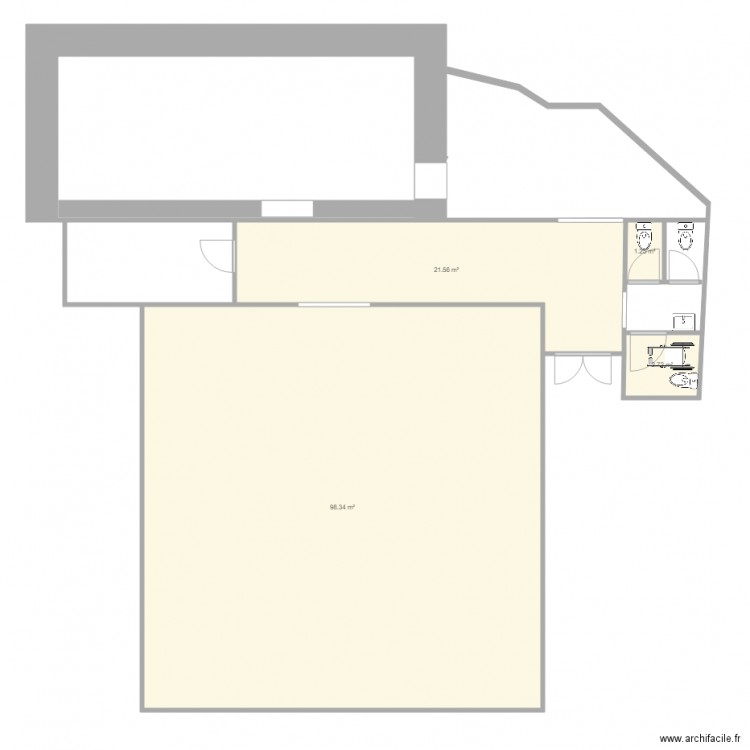 WC SALLE. Plan de 0 pièce et 0 m2