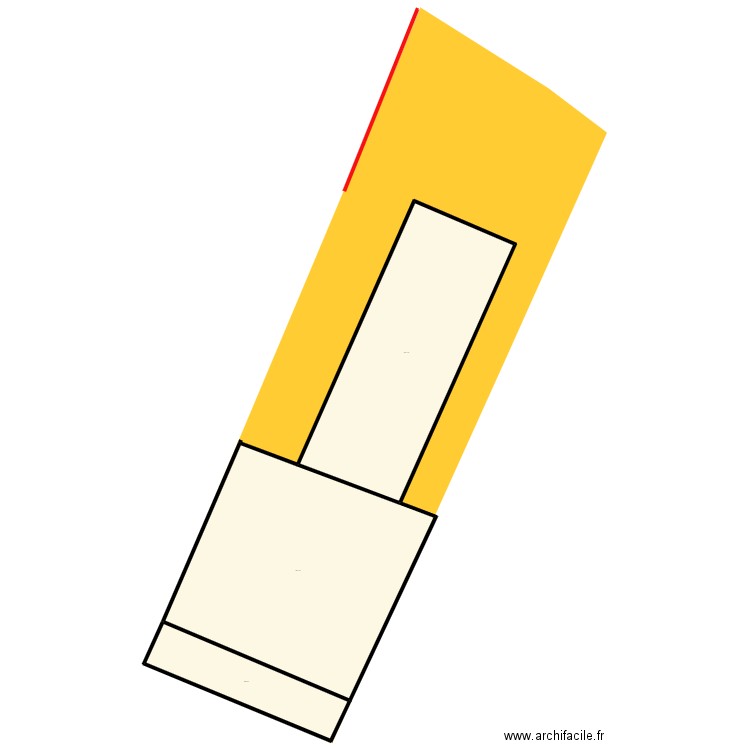 LA MARINE . Plan de 3 pièces et 1538 m2