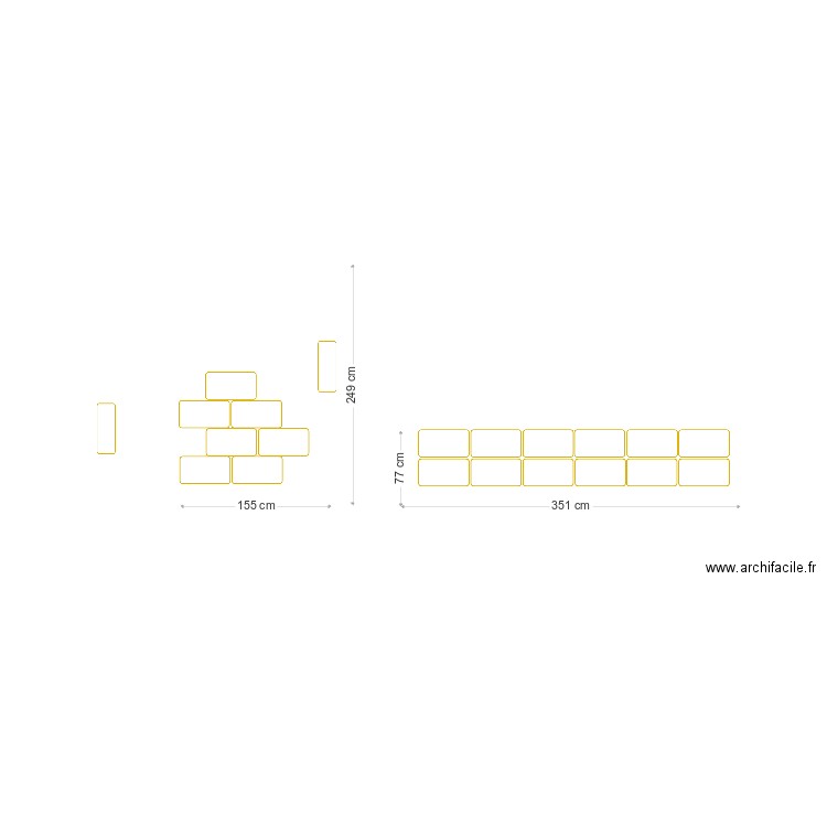 bibilotheque simplya box. Plan de 0 pièce et 0 m2