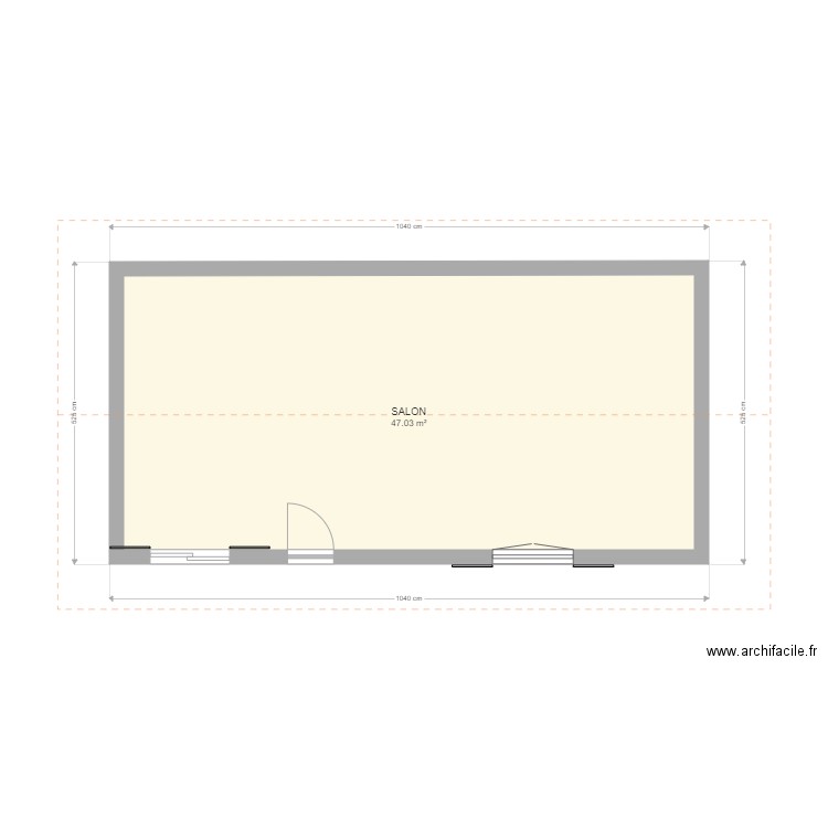 façade maison terrasse. Plan de 0 pièce et 0 m2