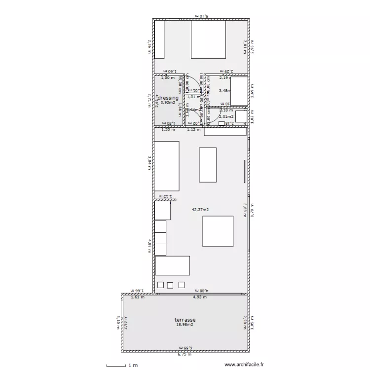 logement fonction. Plan de 