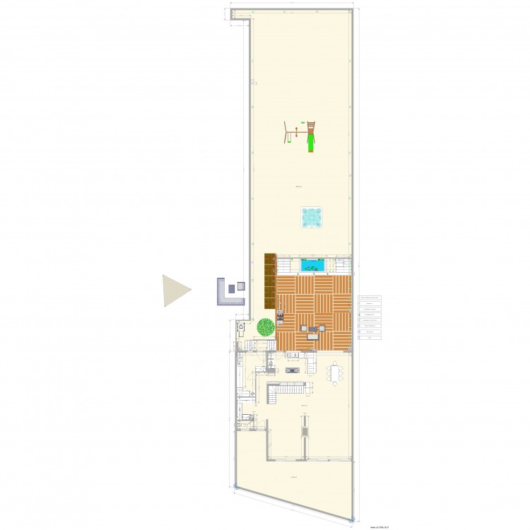 RDC  JARDIN. Plan de 0 pièce et 0 m2