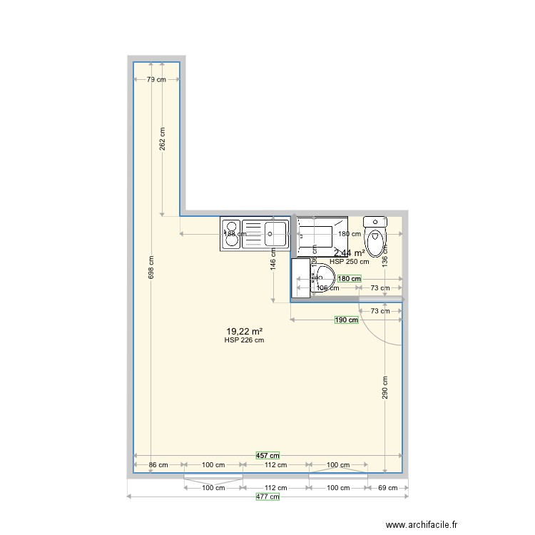 Partage. Plan de 0 pièce et 0 m2