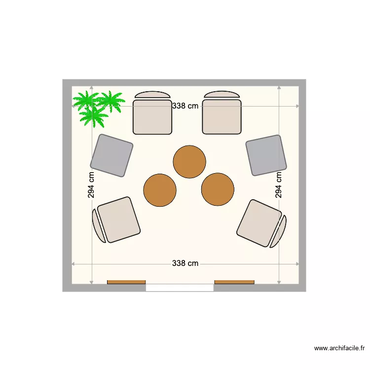 TERRASSE 3. Plan de 