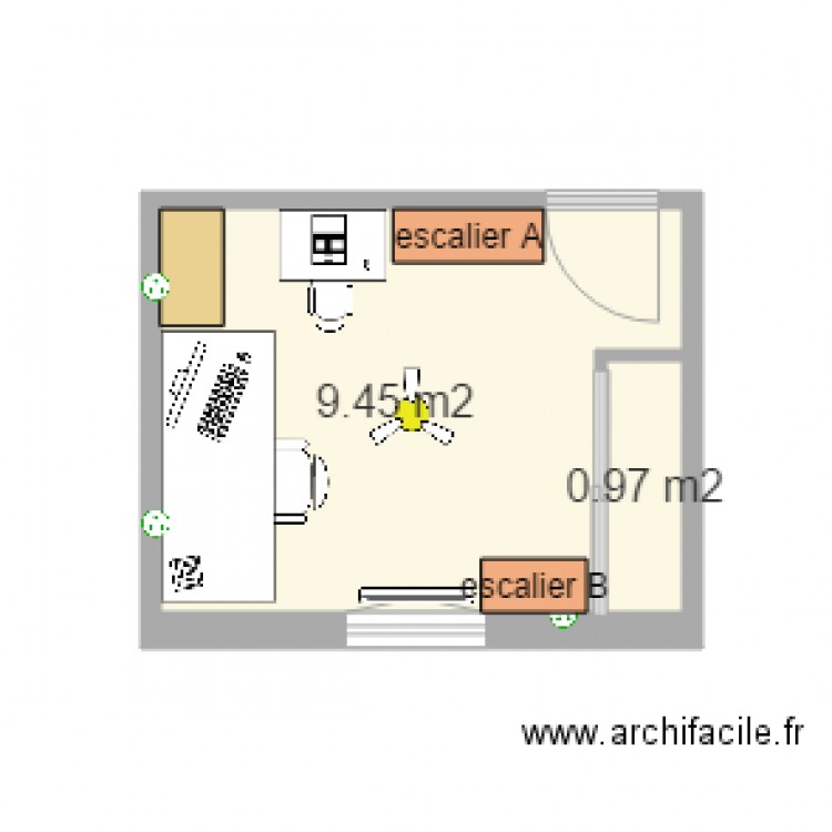 bureau mimi. Plan de 0 pièce et 0 m2