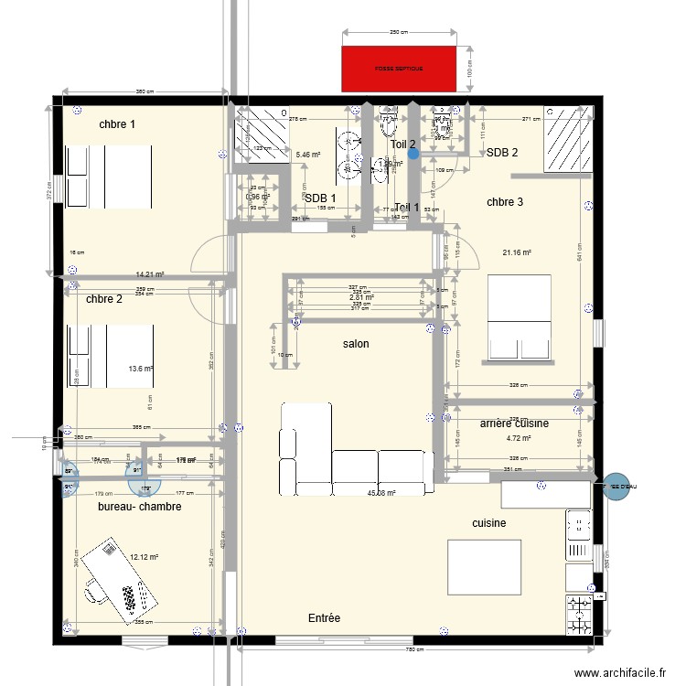 Alex et Nasmie Vnas AVEC MURS PORTEURS. Plan de 0 pièce et 0 m2