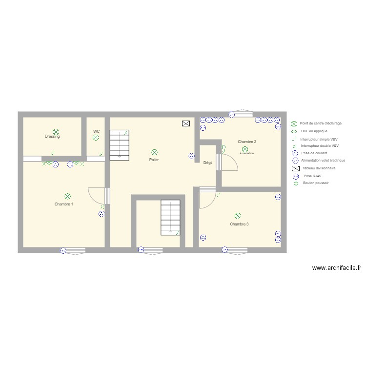 GUERIN 1ER ETAGE. Plan de 0 pièce et 0 m2