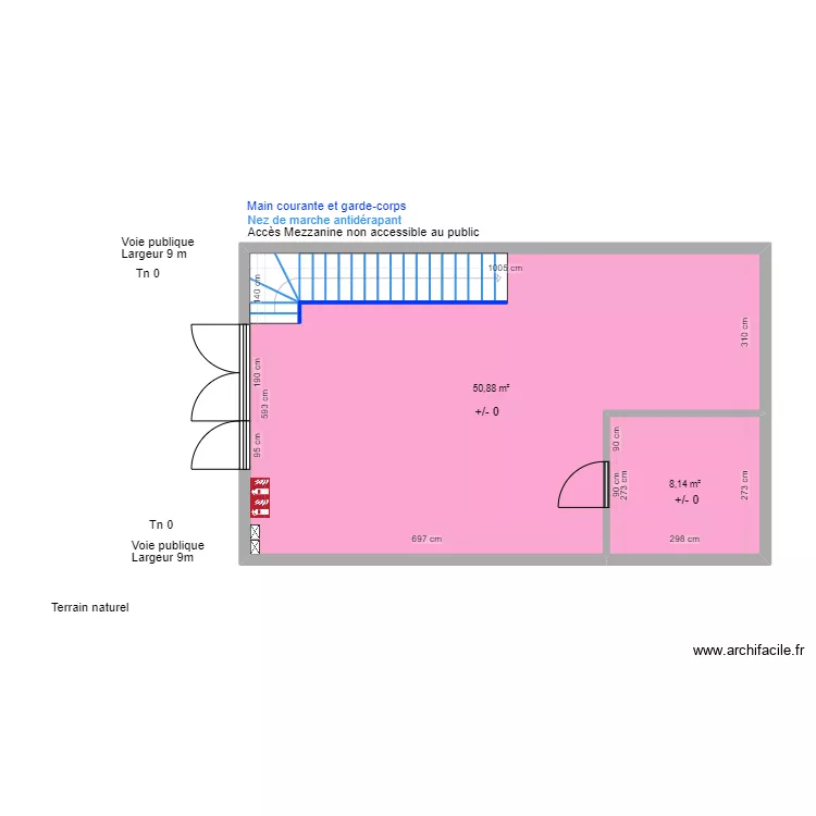 WIMOOV RDC AVANT TRAVAUX. Plan de 