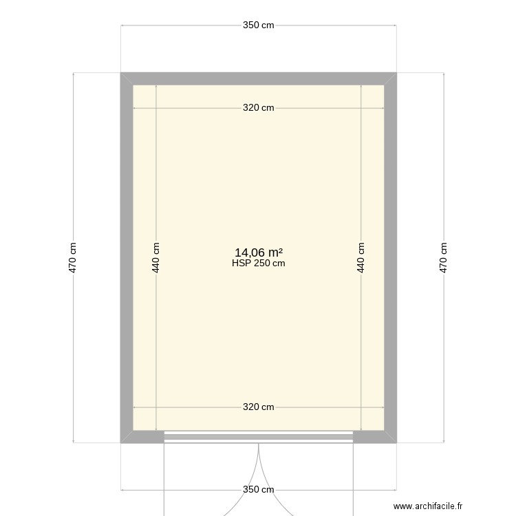 garage réduit. Plan de 0 pièce et 0 m2