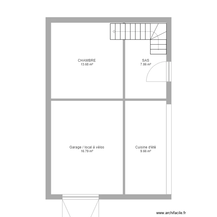 guny d&eacute;pendance projet&eacute;. Plan de 