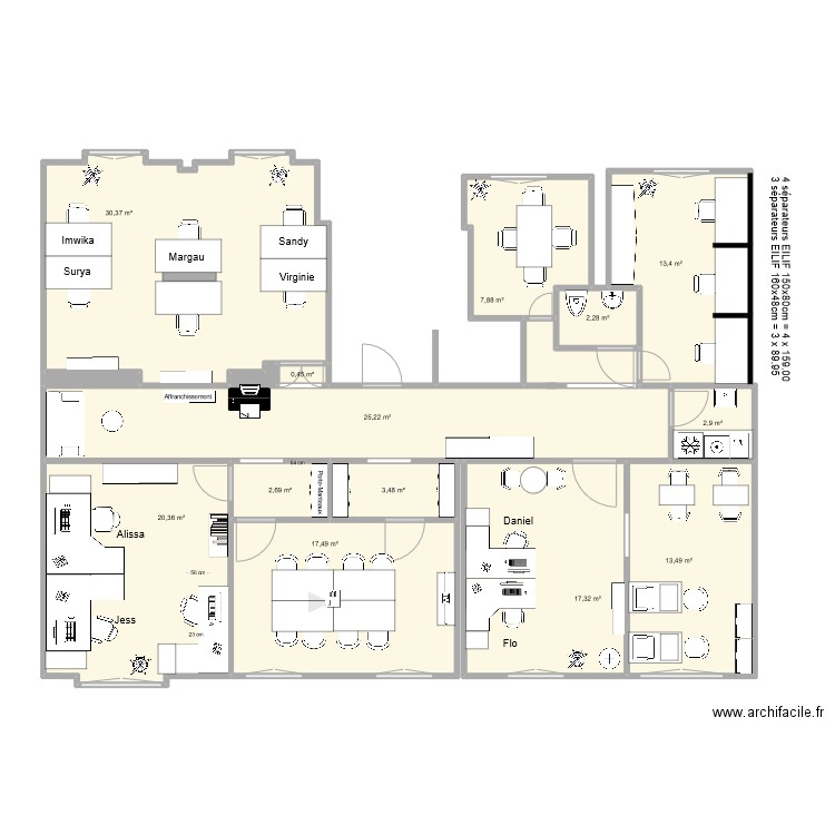 midi 10 2023. Plan de 15 pièces et 158 m2