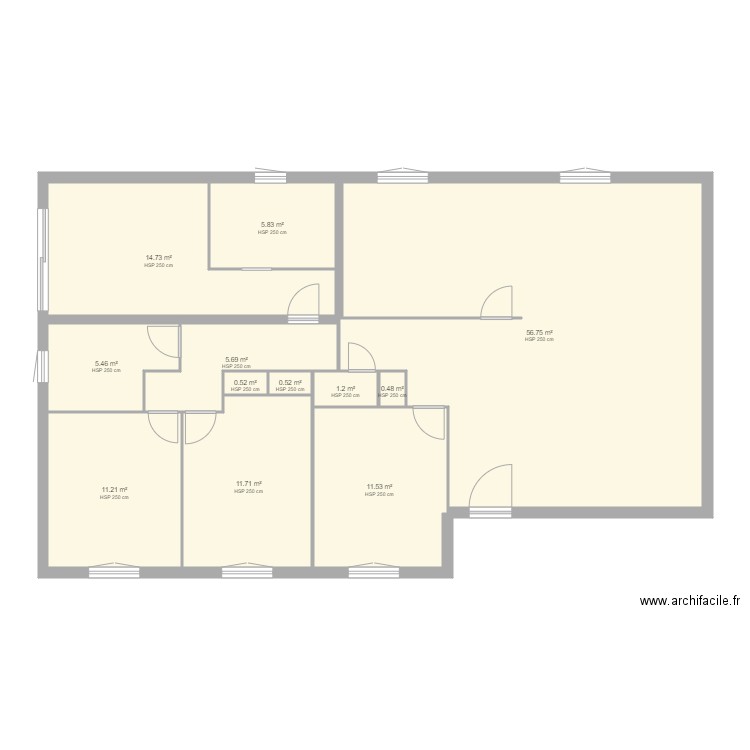 garchizy rdc. Plan de 0 pièce et 0 m2