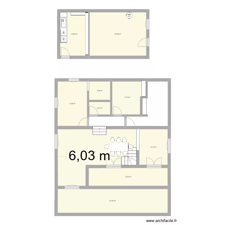 maison salubre initial 1. Plan de 