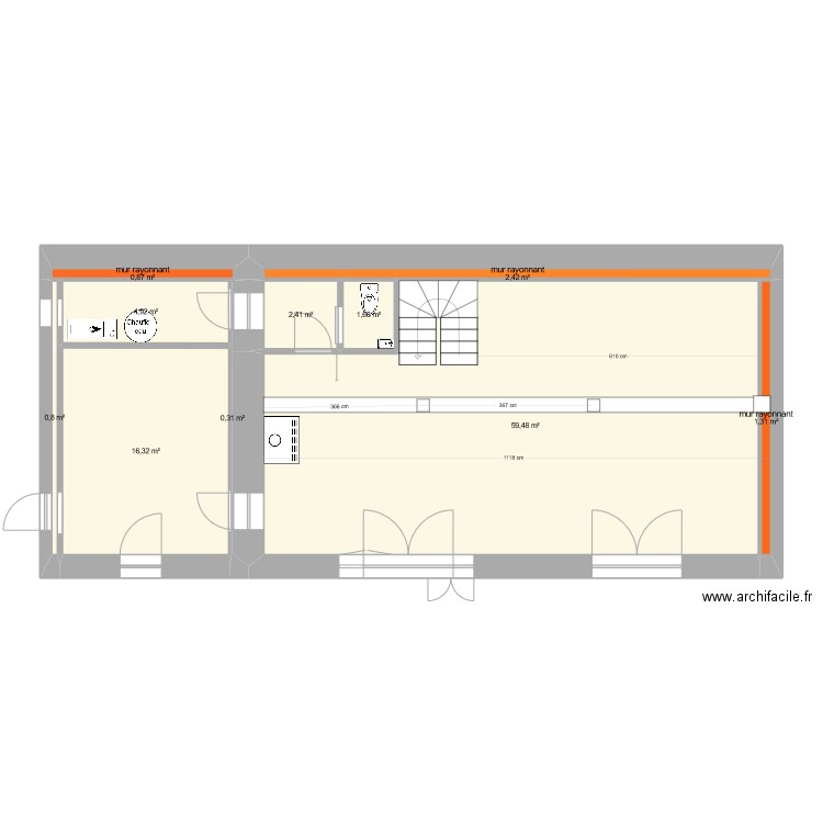MAISON DE FAMILLE projet 2. Plan de 0 pièce et 0 m2
