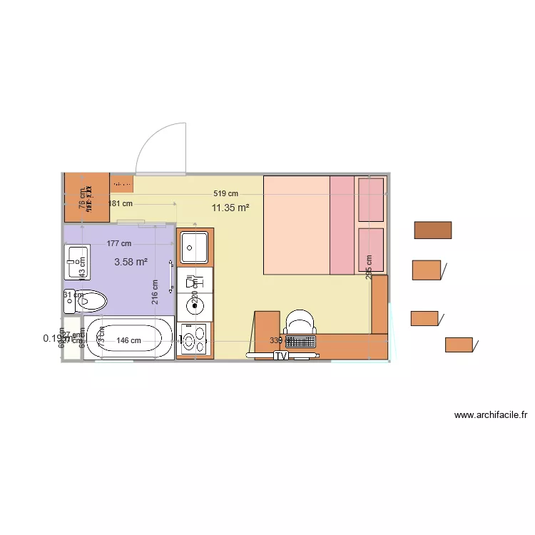 studio . Plan de studio . Plan de