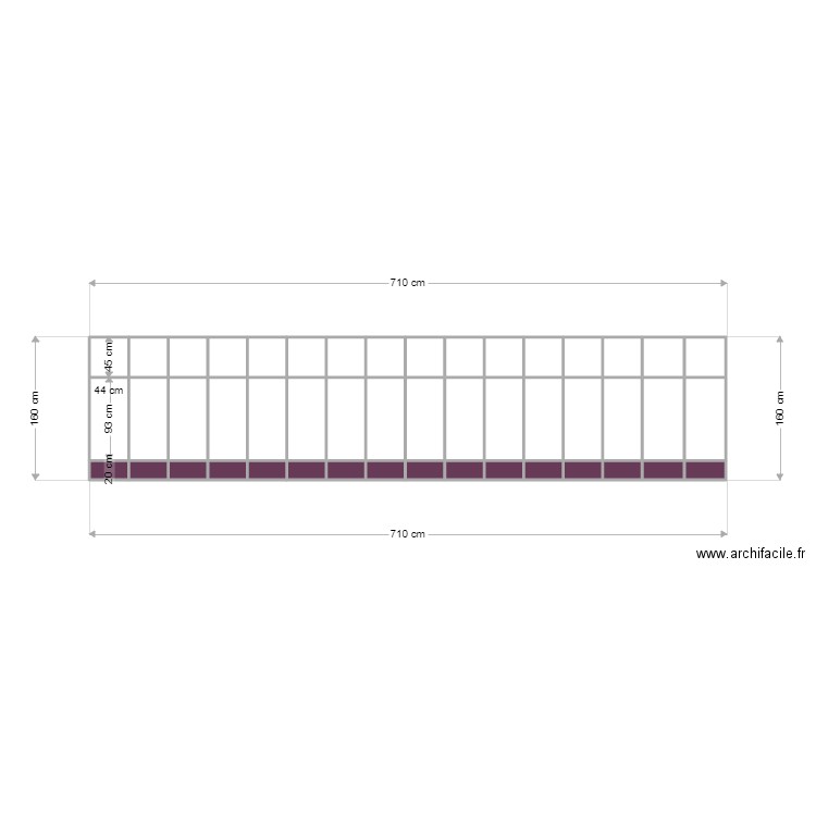 Cloison vitrée La Fraise. Plan de 0 pièce et 0 m2
