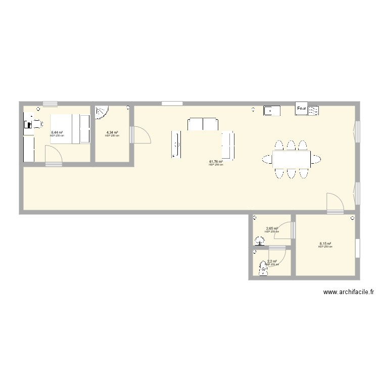 olivier plan fazanis appartement. Plan de 6 pièces et 88 m2