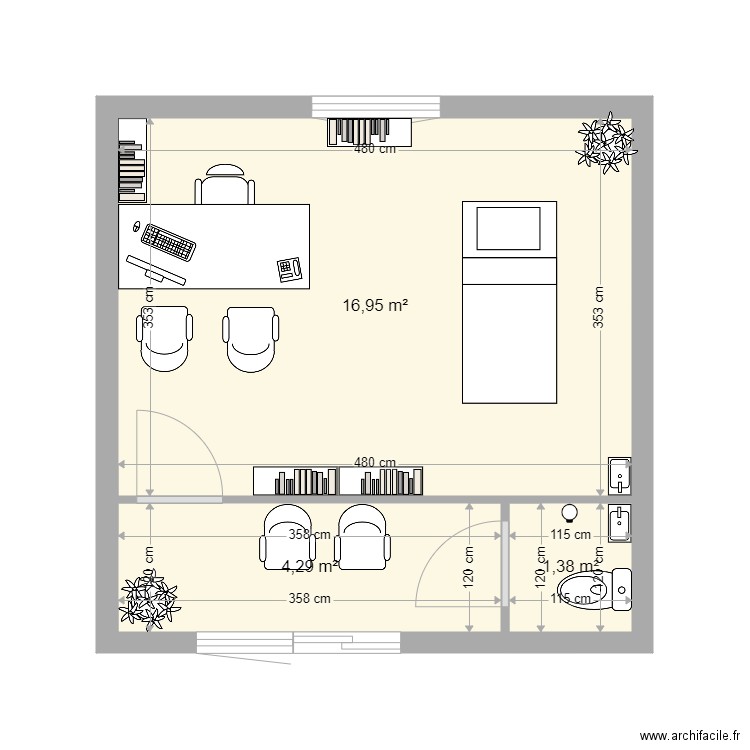 Garage Monein version 1. Plan de 0 pièce et 0 m2