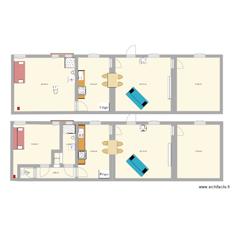 George V77. Plan de 0 pièce et 0 m2